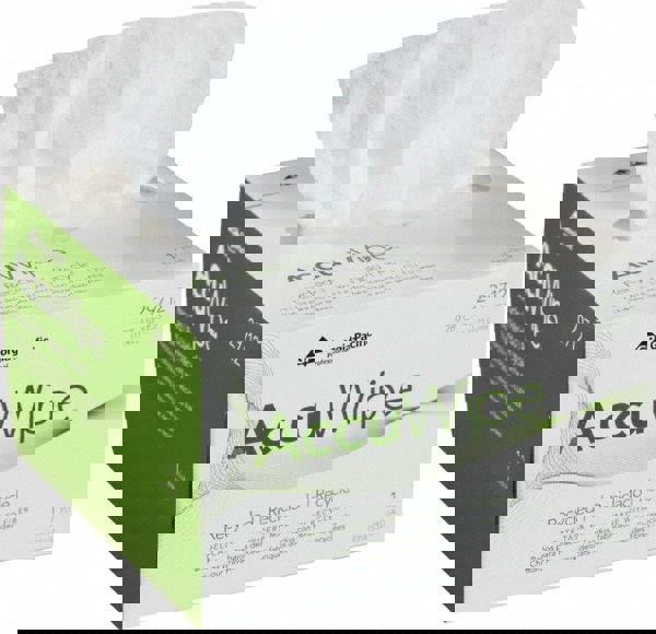 AccuWipe Recycled One-Ply Delicate Task Wipers, 1-Ply, 4.5 x 8.25, Unscented, White, 280/Box